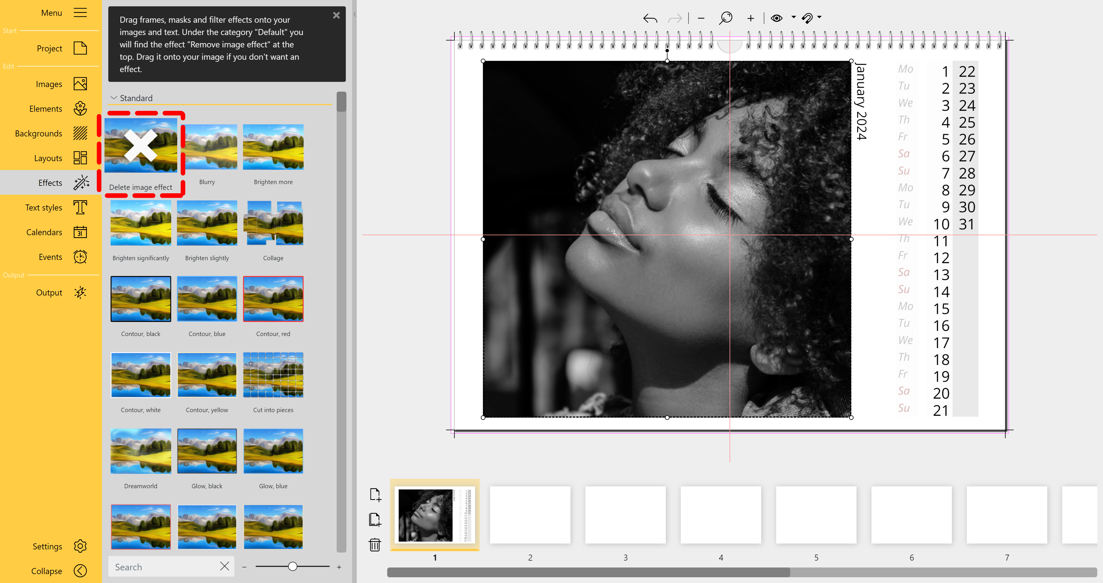 Remove image effect Remove image effect