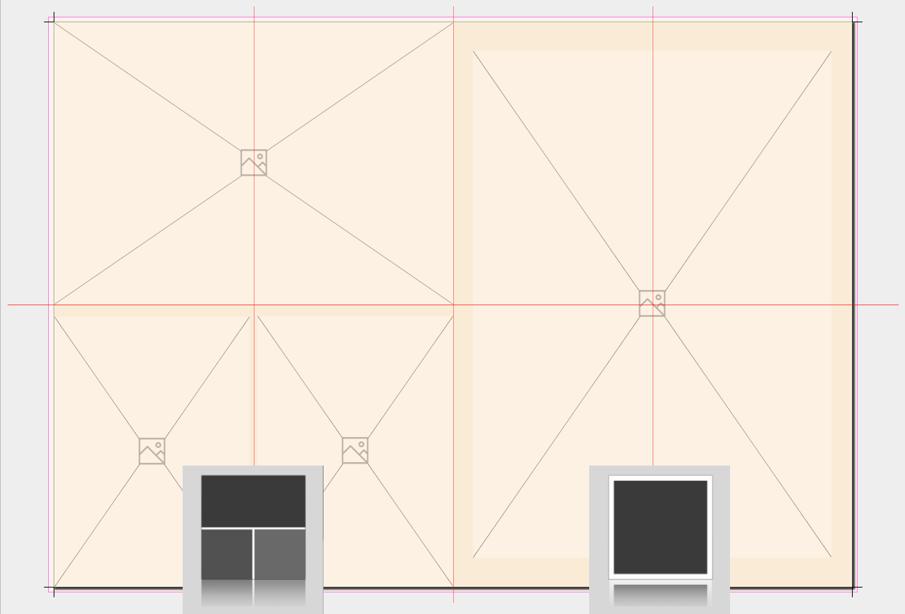 Unterschiedliche Layouts auf linker und rechter Seite