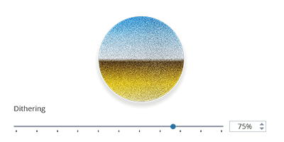 Besonders feine Verläufe ohne Colorbanding dank Dithering